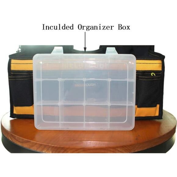 Electrician Tool Bag with shoulder strap 17 inch, HAVC Tool bag, Open Top Tool - Picture 3 of 7